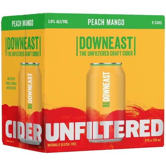 Downeast Peach Mango Cider 9PK Can