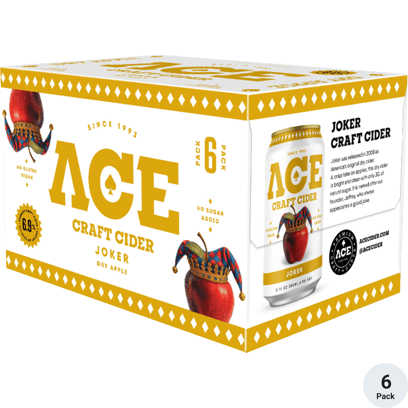 ACE JOKER HARD CIDER 6PK CAN