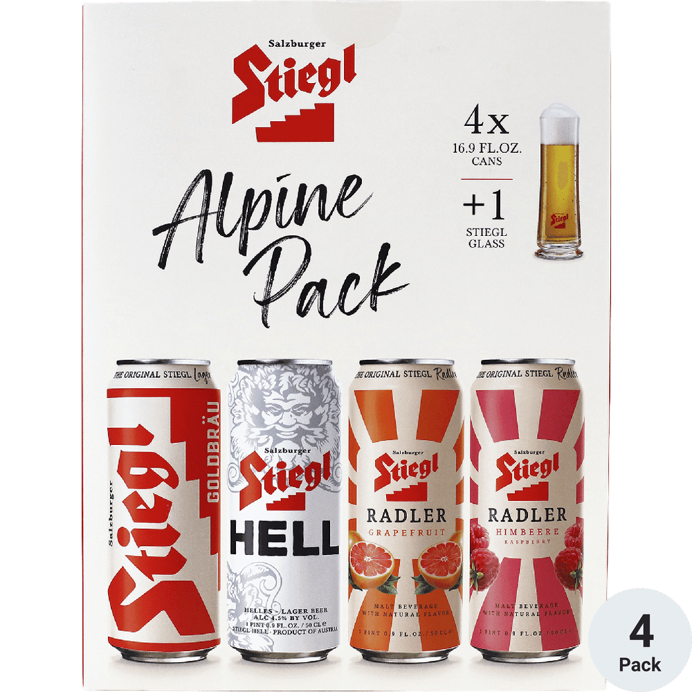 Stiegl Alpine Variety 4Pk Can
