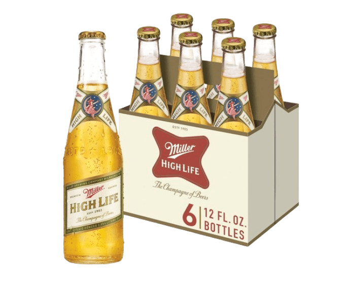 MILLER HIGH LIFE 12oz 6PK LNNR