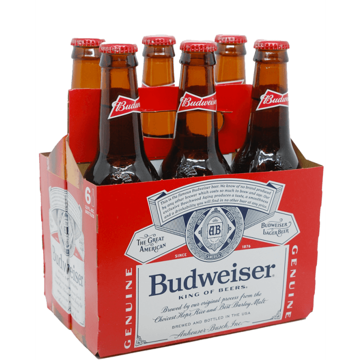 BUDWEISER 6pk LNNR