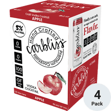 CARBLISS APPLE VODKA 4PK